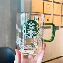 스타벅스 클래식 배꽃 유리 머그컵 473ml 스벅 아이스 머그잔