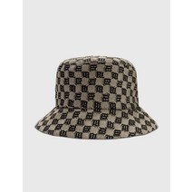 Misbhv 모노그램 자카드 캔버스 버킷햇109991