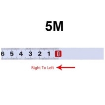 스마트 줄자 디지털 자동 전자 거리측정기 1-5m 스테인레스 스틸 마이터 트랙 테이프 측정 자체 접착 미터법 눈금자 녹 방지 내구성 및 내마모성 눈금자, 5M R-L