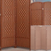 4단 파티션(브라운) 이동식파티션 회사인테리어 낮은가벽