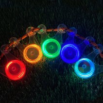 솔라콤 스트링가드 LED 감성 캠핑 텐트 타프 안전 용품 자전거 안전등, 노랑