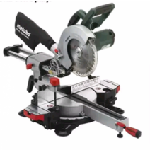 Metabo 8인치 각도절단기 슬라이딩 고속 금속 목재, 단일사이즈, B KGS216