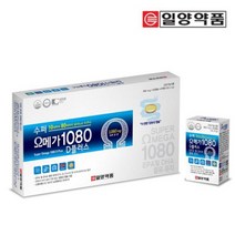 기억력&혈행 건강 [일양약품] 수퍼오메가1080D플러스 (860mg x 30캡슐 x 4박스) 1세트 / 2개월분, 1박스