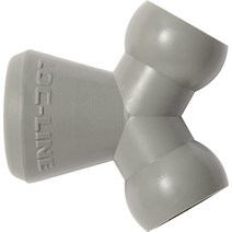 Loc-Line 냉각수 호스 부품 그레이 아세탈 공중합체 Y 커넥터 0.6cm(1/4인치) 호스 ID (20개 팩)