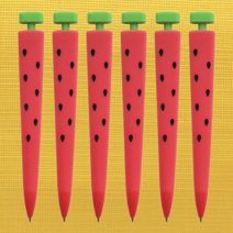 핑크풋 수박샤프 6개, 수박