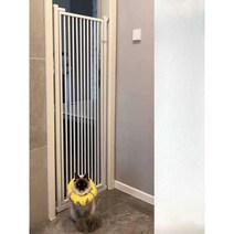 강아지 바리게이트 대형견 펜스 문짝 고양이 안전문, 150x81-90 (cm)
