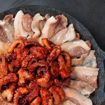 읍내쭈꾸미X캠핑의도리 쭈꾸미 300g 뽈항정 150g 냉동 양념 쭈삼불고기 캠핑 매콤 볶음, 불구덩이맛300g+뽈항정150g