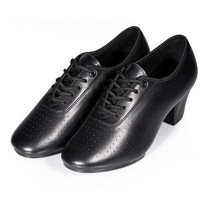 소가죽 시니어댄스화 교사화 모던댄스화 소프트창 컴포트, 245, 검은 고무 솔