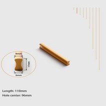 바가구 MECANS가구 긴 손잡이 캐비닛 당김 서랍 옷장 T 바 금 주방, W4410Y-96mm