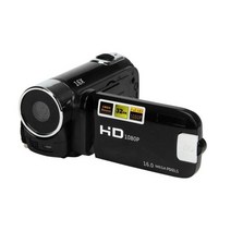 빈티지 캠코더 카메라 비디오 핸디캠 레트로 뉴트로 촬영소품 풀 HD 1080p 전문 디지털 2.7 인치 16mp 고화질 abs fhd dv 270도 회전, 검은색
