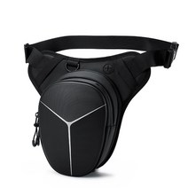 오토바이 허리 가방 허벅지 방수 사이드 허리백 야외, 블랙