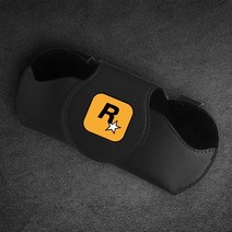 PS4 Xbox PC Keyfob 게임 GTA V Grand Theft Auto 5 자동차 선 바이저 스토리지 카드 가방 안경 클립 PU 가, 01 Black for R