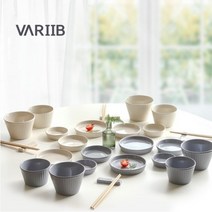 [바리브] 모던파스텔 2인 14p/ 4인 28p 홈세트(고온처리 세라믹 / 높은 내구성 / 전자레인지 식기세척기 사용 가능), 14p