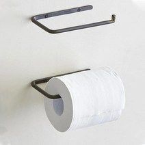 포그린넨워크 철제 블랙 휴지걸이, 없음