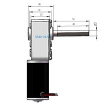 웜기어 감속기 모터 높은 토크 DC 12V 24 볼트 전기 웜 기어 모터, 08 470rpm_02 24V
