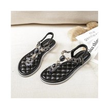 와이케이하우스 2021 새로운 그물 빨간색 투명 샌들 여성 여름 샌들과 슬리퍼 플랫 로마 대형 신발 43_69689