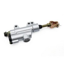 브레이크부스터펌프 브레이크부스터 오토바이 리어 브레이크 펌프 오토바이 리어 발 유압 브레이크 펌프 수정 된 리어 브레이크 마스터 실린더 오토바이 예비 부품, Silver-B