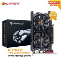 HUANANZHI GTX 1660S 650 760 960 970 1060 2G 4G 6G RTX 2060 슈퍼 6G 8G 그래픽 카드 RX 550 560 4G GA HDMI 호환 비디오 카드, 07 GTX970 4G