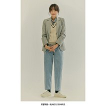 로엠 잔체크 오버핏 벨티드 자켓 (2colors)_RMJKB2301BA