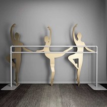 발레 바 개인용 요가 무용 필라테스 스트레칭봉 탄츠, 상세 페이지 참고, 백색 단층 200x60x75