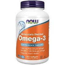 나우푸드 NOW Foods 오메가3 EPA 180 DHA 120 소프트젤 500정, 200정