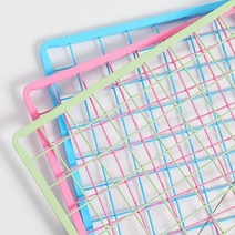 컬러 메쉬망 300x900mm 휀스망 철망 인테리어 진열대, 화이트