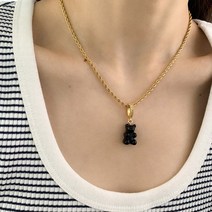 하리보 목걸이 목걸이줄 세트 써지컬스틸 목걸이