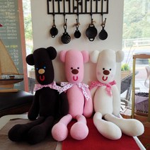 초대형 빅베어 양말인형 교구 바느질 펠트diy, 화이트