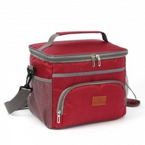 3겹구조 아이스가방 15L 레드 쿨러백 음식보관 런치백