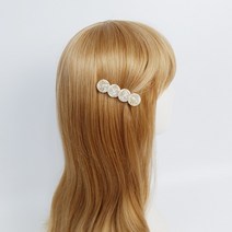 시크몽 프랑스핀 호피 마블 꽃잎 라인 6.5 cm 옆머리 앞머리 미니 헤어집게핀