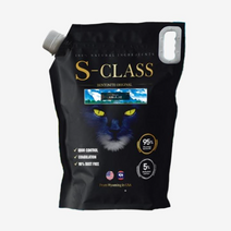 S-CLASS 고양이 천연 100% 블랙벤토나이트 모래 11.5kg