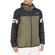 아식스 트레이닝복 바람막이 CROPPED 나카와타 브레이커 후드 재킷 2031D048 남성용, 3XL, 301(맨틀 그린)