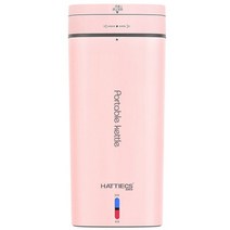 약탕기 전기 차탕기 유리 전기 물 주전자 휴대용 열 냄비 빠른 끓는 여행 야외 히터, 분홍색