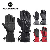 BUyuS락브로스 글로브 스키 ROCKBROS 보드 방한 방수 S133굿딜 브이숍, 레드/S