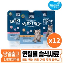 뉴트리플랜 동원공식 모이스트루 주식파우치 80g x 12개 모음 습식사료 고양이간식, 01 키튼 80g x 12개