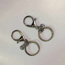 좋은 일이 일어난다 펜던트 울 꼰 뜨개질 코바늘 가방 수세미 목도리 뜨기 세트, 후프 프리미엄 키 펜던트 - 2개