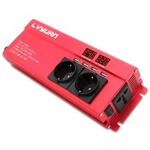 수정파인버터 LY-1526F2 LY-1526Q2 지속출력1500W 최대출력2600W 12V 24V 차박용 캠핑용 2코드 레드 블랙, 레드 24V