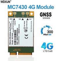 와이파이라우터 블루투스오디오 와이파이확장기MC7430 4G 모듈 FDD-TDD LTE CAT6 HSPA + GNSS WWAN 카드 US, 한개옵션0