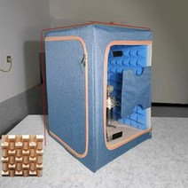 가정용 접이식 미니 방음부스 보컬연습 방송용 흡음재 녹음실 방송부스, 40X40X60 (나무 확산판 보내기), 1개