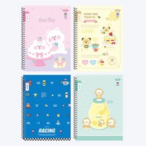 필수 신학기 학용품 준비물 문구 300종 골라담기 2, 138.넓은칸알림장 스프링노트 여아