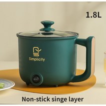 카포트 차량용커피포트 차량용 전기포트 REUP-미니 전기 냄비 1.8L 붙지 않는 밥솥 더블 레이어 가정용, 03 Green 1 Layer_03 AU