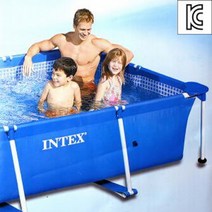 INTEX FRAME 대형 수영장 사각 가족 풀장 300cm 간이수영장/이동식수영장/가정용수영장/인텍스풀장/야외수영장/대형수영장/코스트코수영장/간이풀장/미니수영장/대형풀장