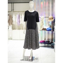 ab.f.z [ab.f.z] 니트 쉬폰 원피스 (AAW2HO50D)