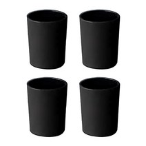 캔들 디퓨저 용기 고급 유리병, 캔들용기, 블랙 90ml 4개