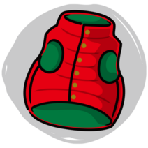 강아지 패딩 조끼 겨울 대형견 애견 깔깔이 뽀글이 명품 겨울옷 방한복 조끼 따뜻한 126, 빨간색과 녹색, m