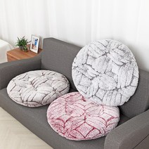 더와이 파인 극세사 원형 일체형 방석 일반방석