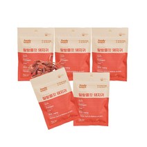 푸디웜 말랑쫄깃 돼지귀 30g X 5개 묶음 저알러지 기능성 강아지간식, 돼지귀30g X 5개 묶음, 50g