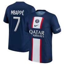 축구 운동복 유니폼 파리생제르망 PSG 홈 베이퍼 매치 셔츠 2022-23 음바페 선수 7 프린팅