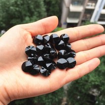 명품단추 수입 고급고급 블랙 크리스탈 보석 단추 셔츠 의류 재봉 액세서리 12mm 20 개, 01 Black_03 14mm 20pcs