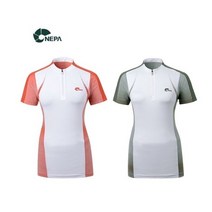 네파 여성 여름용 피아마 집업 반팔 티셔츠_7F45421